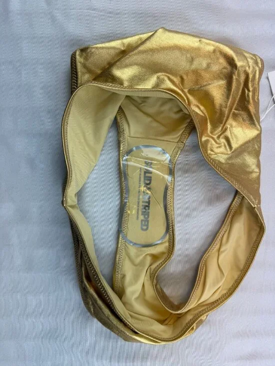 NWT SOLID & STRIPED The Nani metallic mid-rise bikini briefs Size Small $108 - Picture 13 of 13